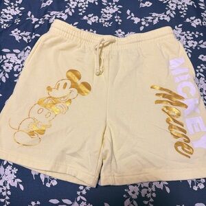 Disney Yellow Mickey Mouse Women's Shorts